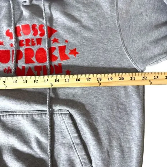 Stussy Vintage 90’s Uprock The Nation Hooded Sweatshirt Men’s S - Streetwear Emo - Picture 14 of 15